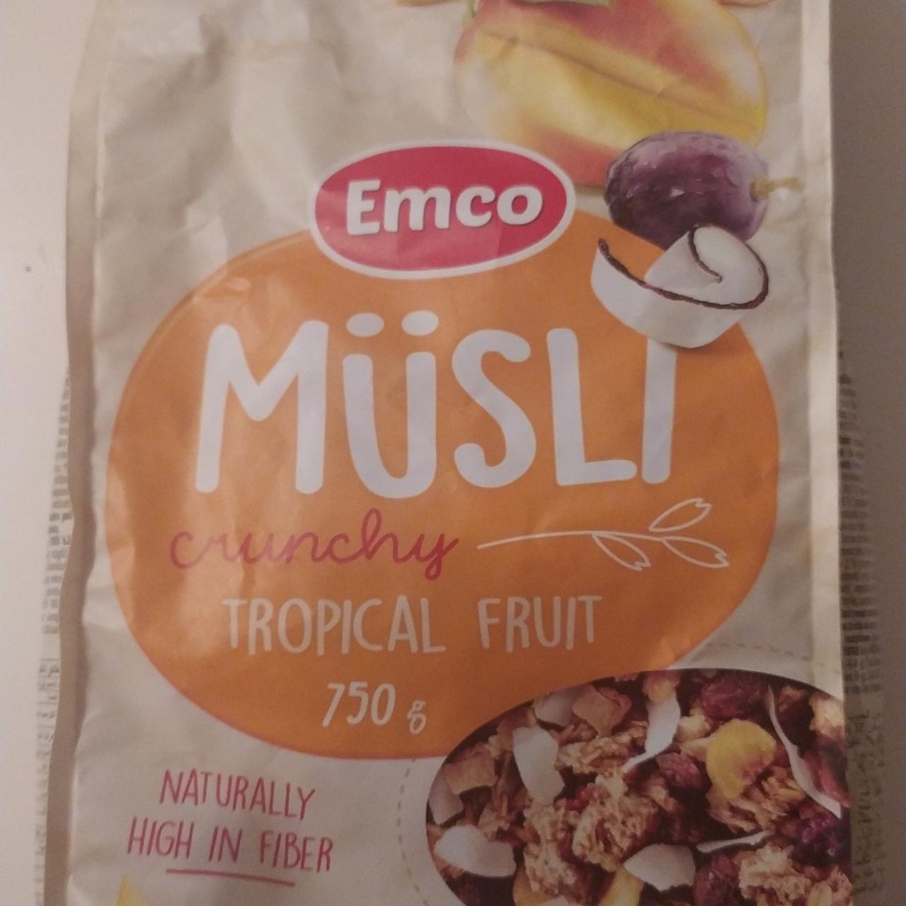 Fotografie - Müsli Crunchy Tropical Fruit Emco