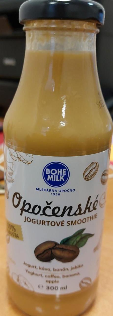 Fotografie - Opočenské jogurtové smoothie káva, banán, jablko