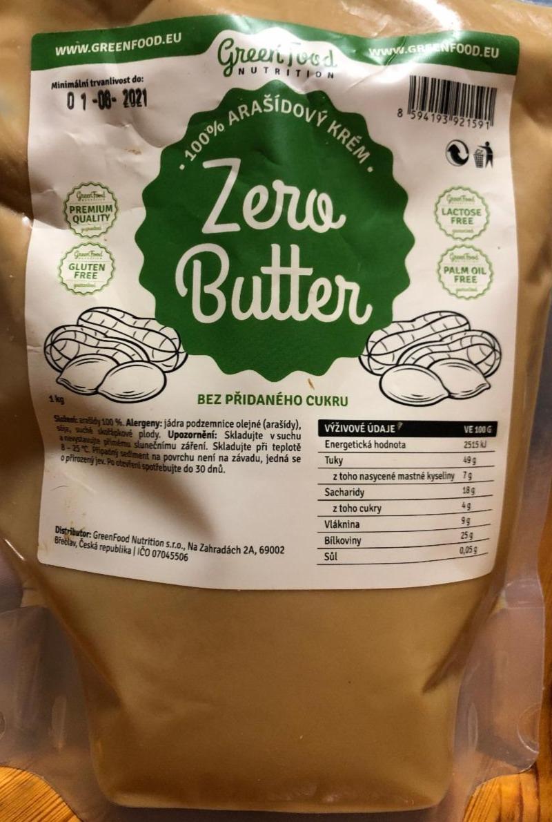 Fotografie - 100% arašídový krém Zero Butter GreenFood Nutrition