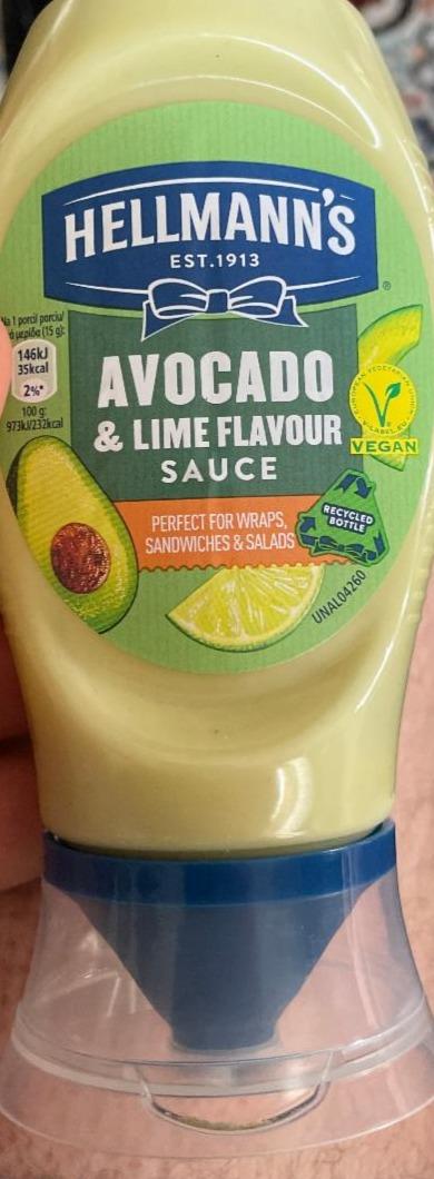 Fotografie - Avocado & Lime flavour Sauce Hellmann's