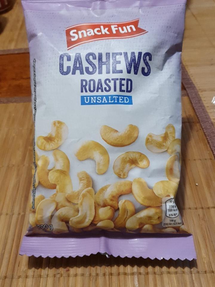 Fotografie - Cashews roasted unsalted Snack Fun