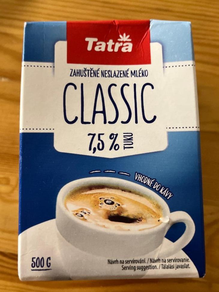 Fotografie - Tatra do kávy Classic zahuštěné neslazené mléko 7,5 %