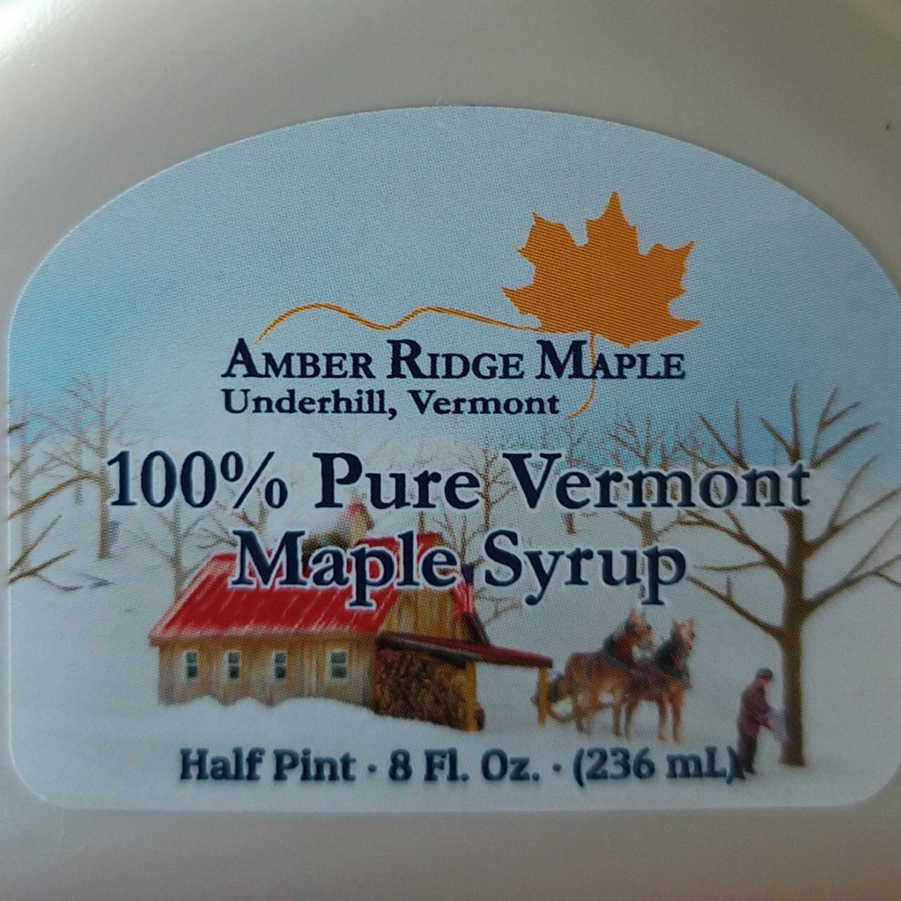 Fotografie - 100% Pure Vermont Maple Syrup Amber Ridge Maple