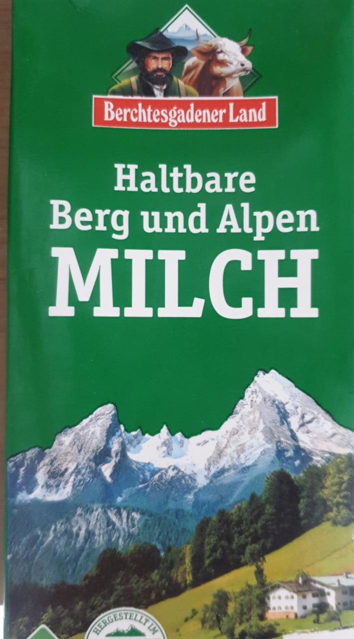 Fotografie - Haltbare Berg und Alpen Milch 1,5% Berchtesgadener Land