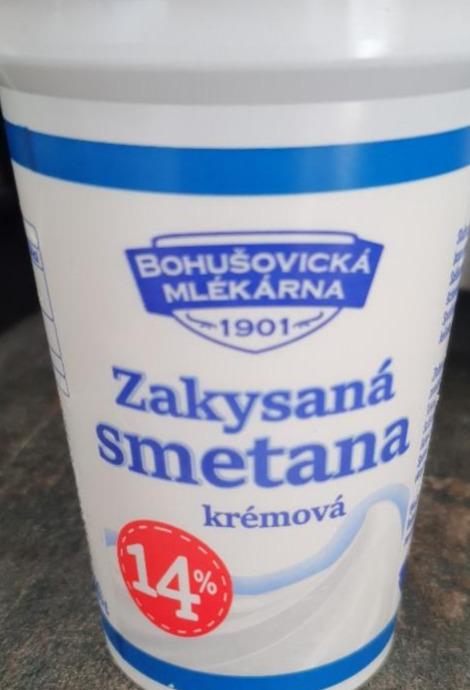 Fotografie - Zakysaná smetana 14% Bohušovická mlékárna