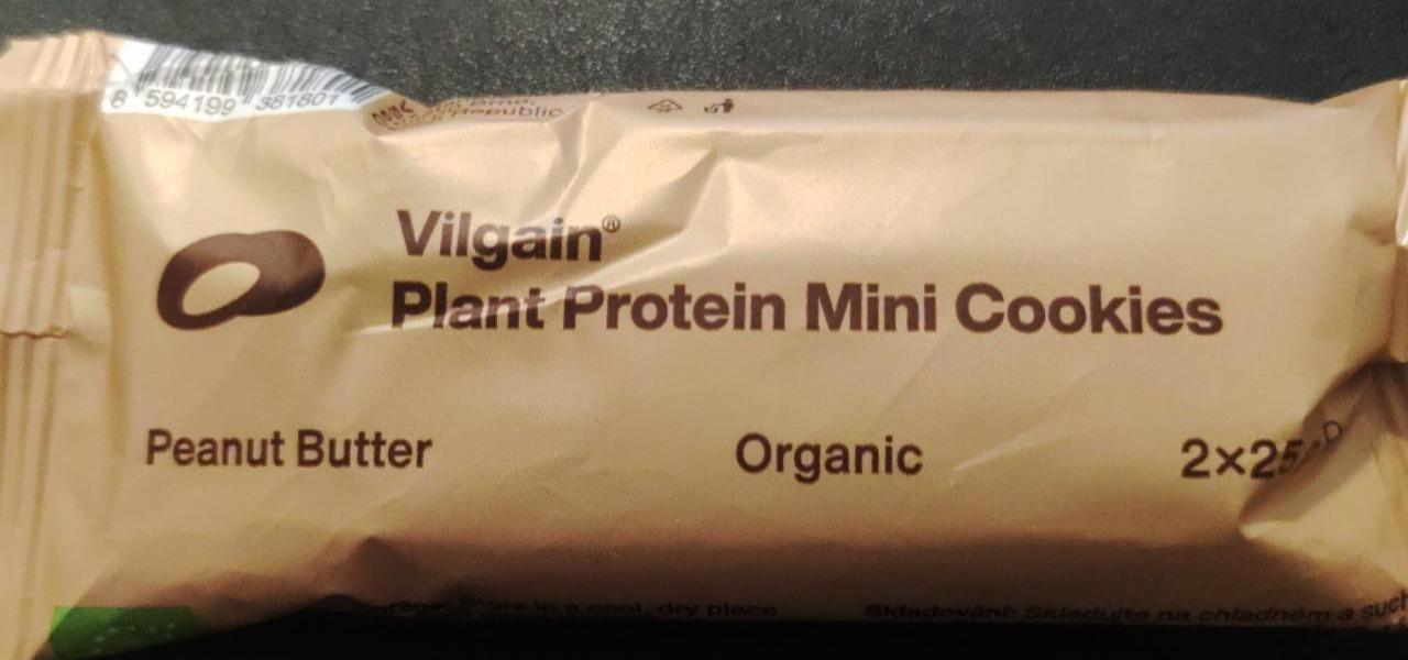 Fotografie - Plant Protein Mini Cookies Organic Peanut Butter Vilgain