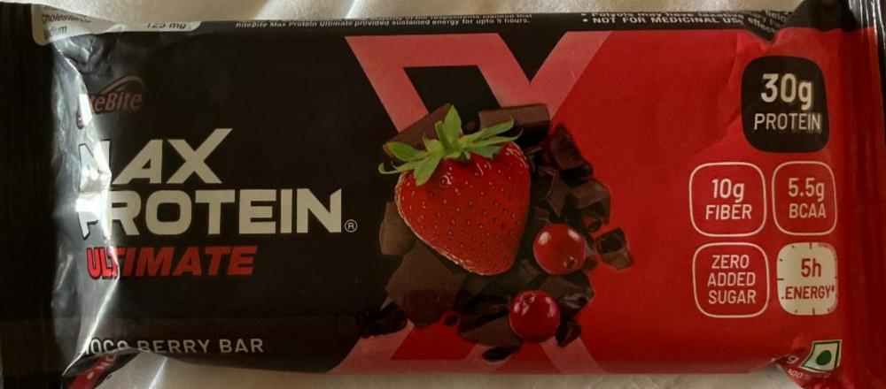 Fotografie - Max Protein Ultimate Choco Berry bar RiteBite