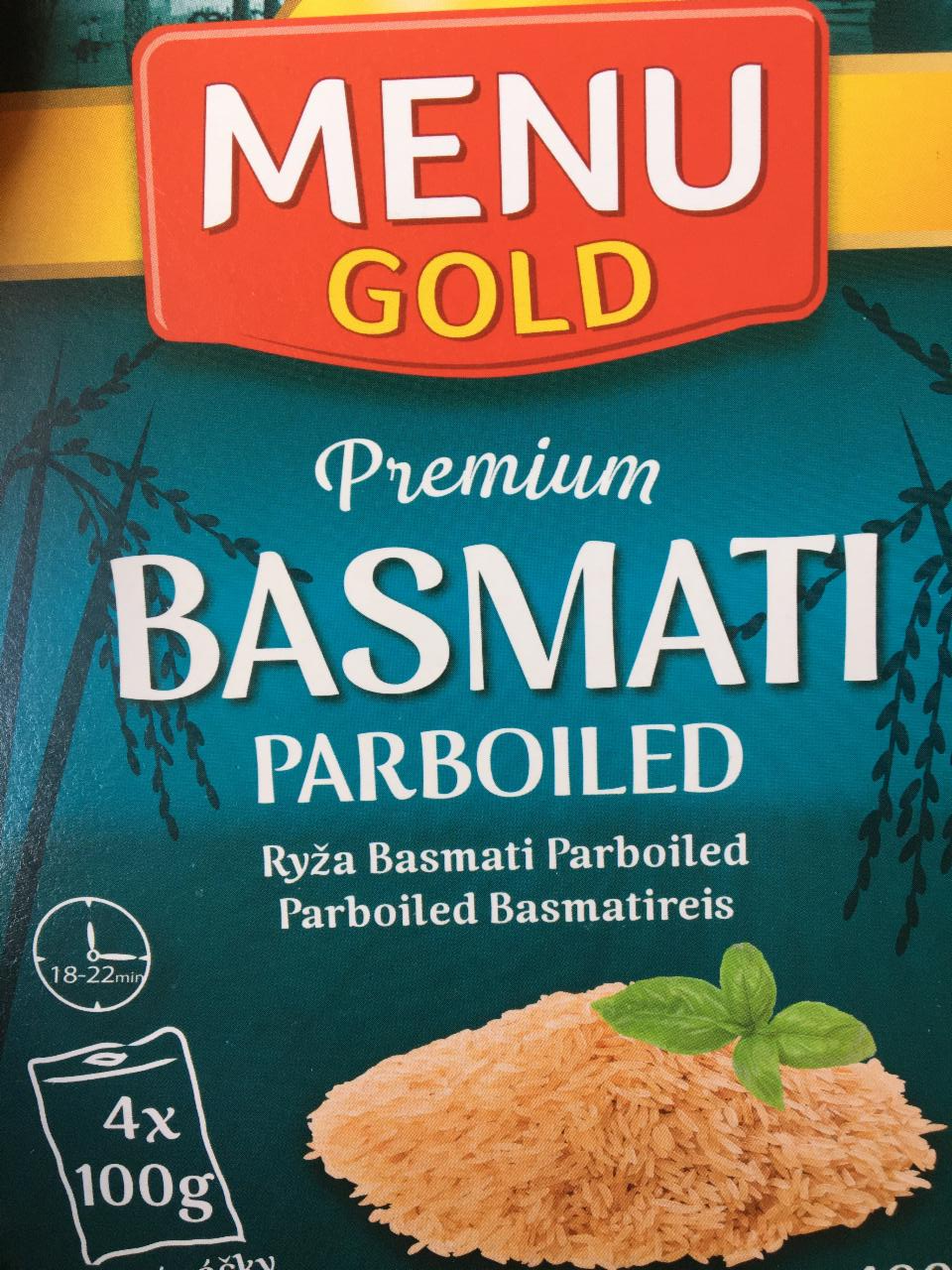 Fotografie - Premium Basmati Parboiled rýže Menu Gold