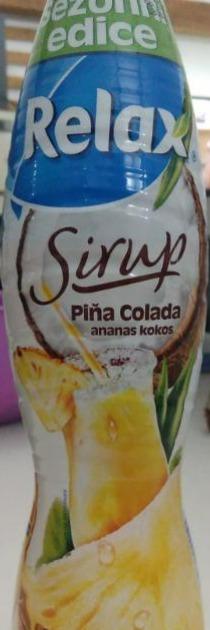 Fotografie - Sirup Piňa Colada ananas kokos Relax