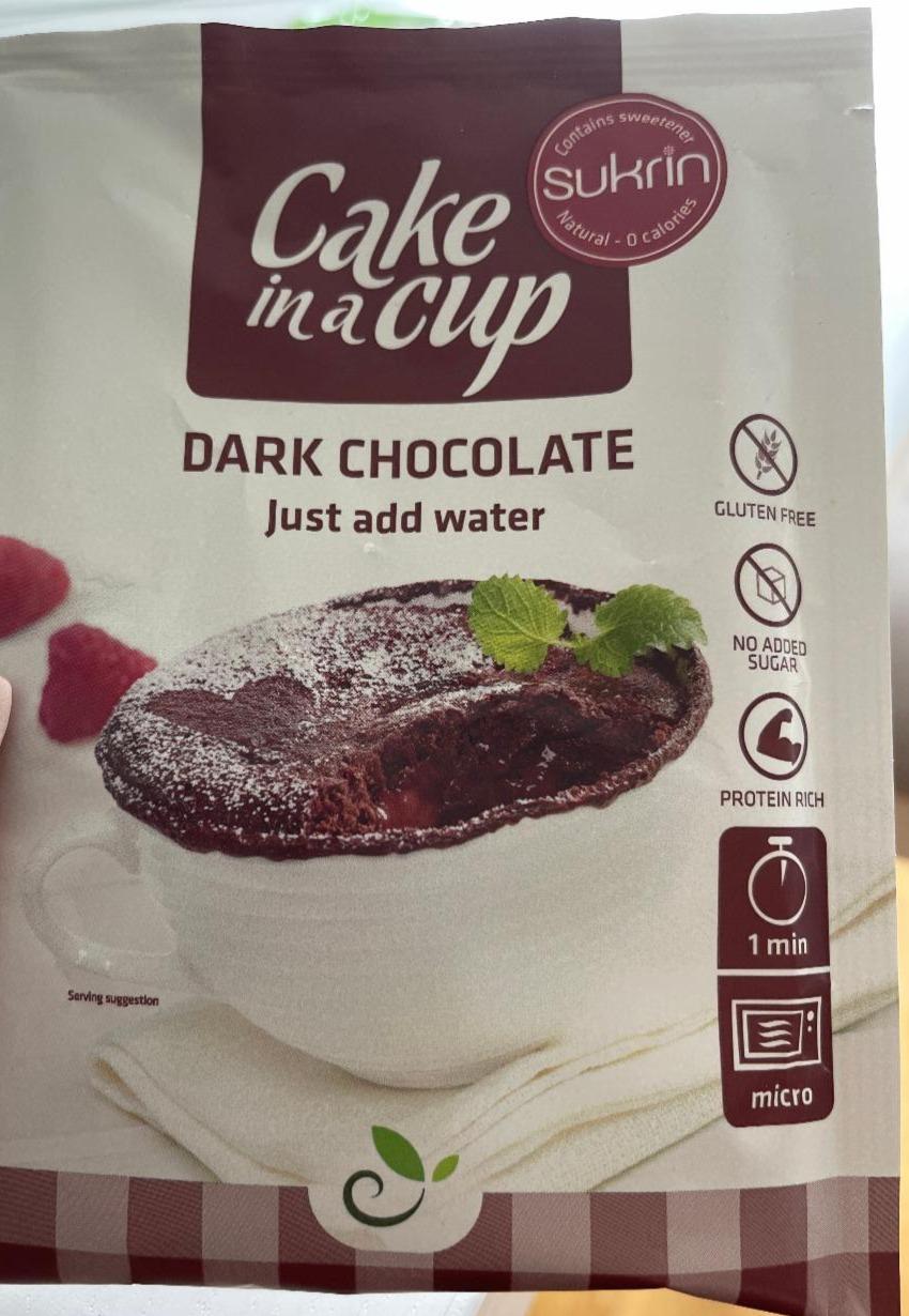 Fotografie - Cake in a Cup Dark Chocolate Sukrin