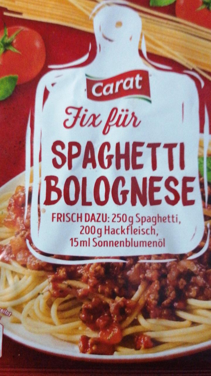 Fotografie - Fix für Spaghetti Bolognese Carat