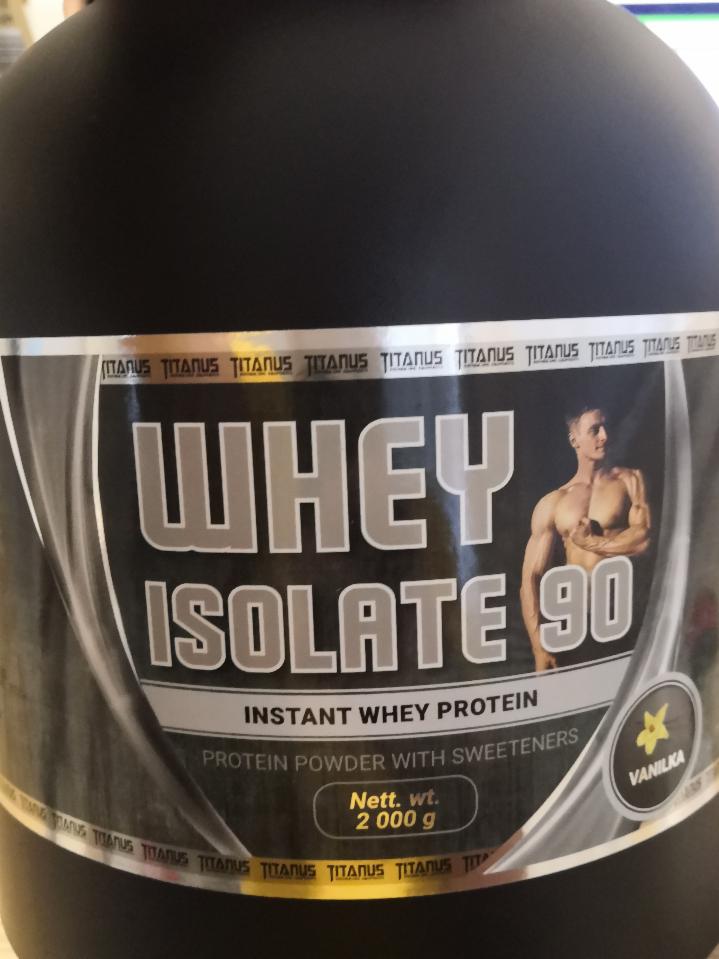 Fotografie - Whey Isolate 90 protein vanilka Titanus