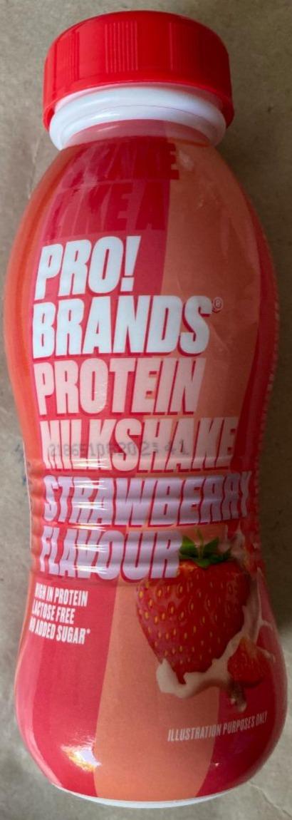 Fotografie - Protein Milkshake Strawberry flavour Pro!Brands