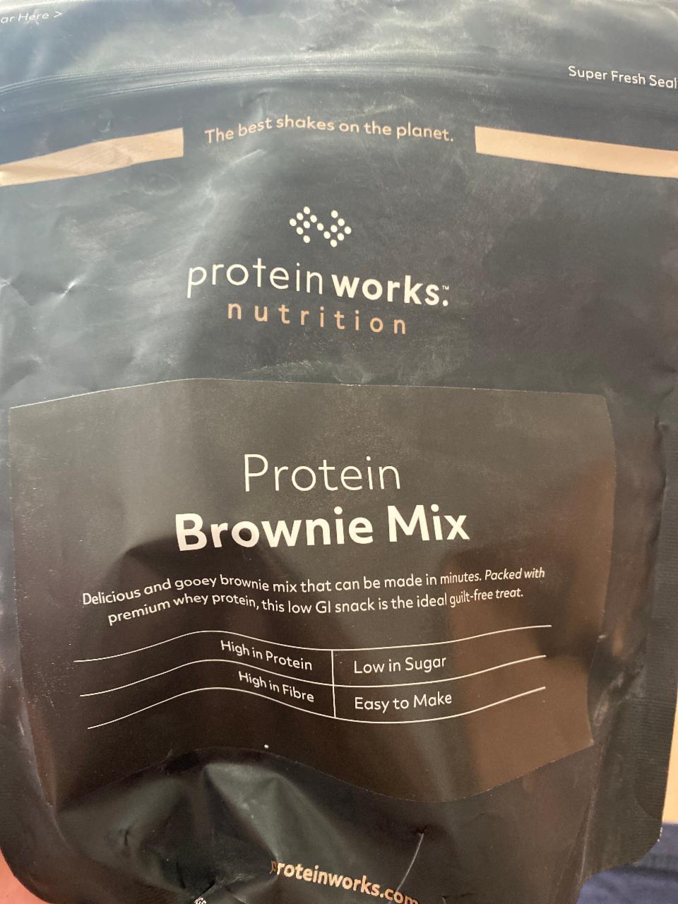 Fotografie - Protein Brownie Mix Protein works nutrition
