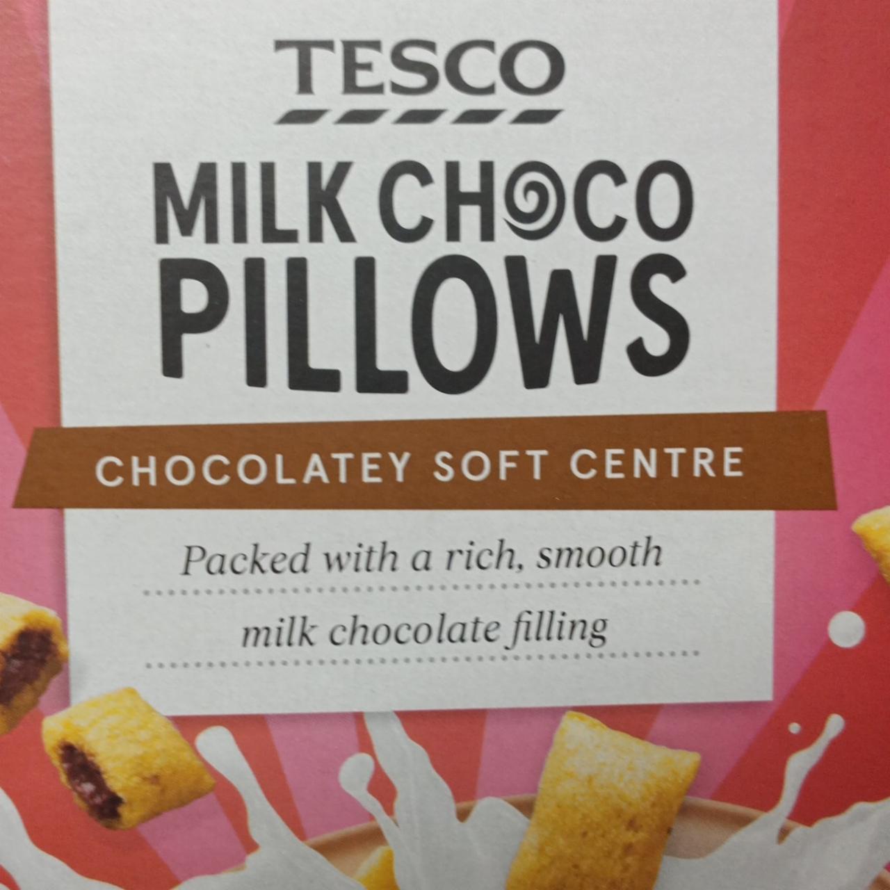 Fotografie - Milk Choco pillows Chocolatey soft centre Tesco