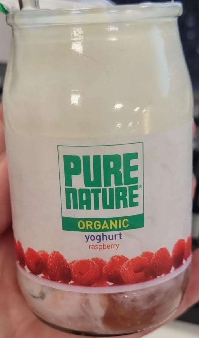 Fotografie - Organic yoghurt raspberry Pure Nature
