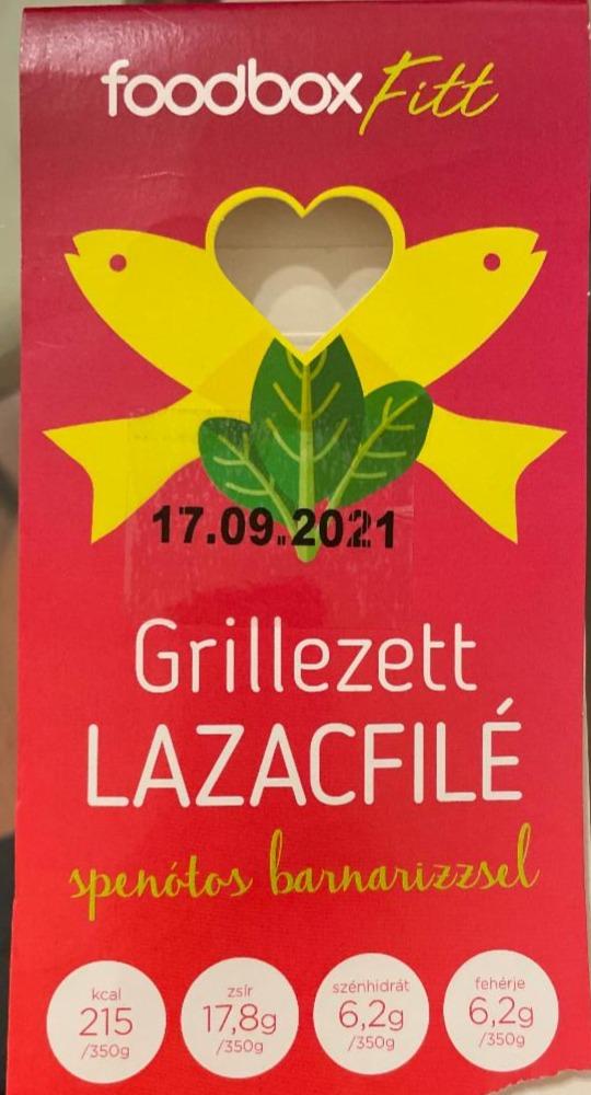 Fotografie - Grillezett Lazacfilé spenótos barnarizzsel Foodbox Fitt