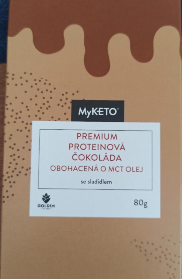Fotografie - Premium proteinová čokoláda MyKETO