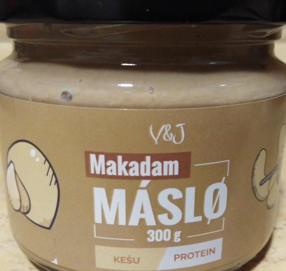 Fotografie - Makadam máslo kešu protein V&J