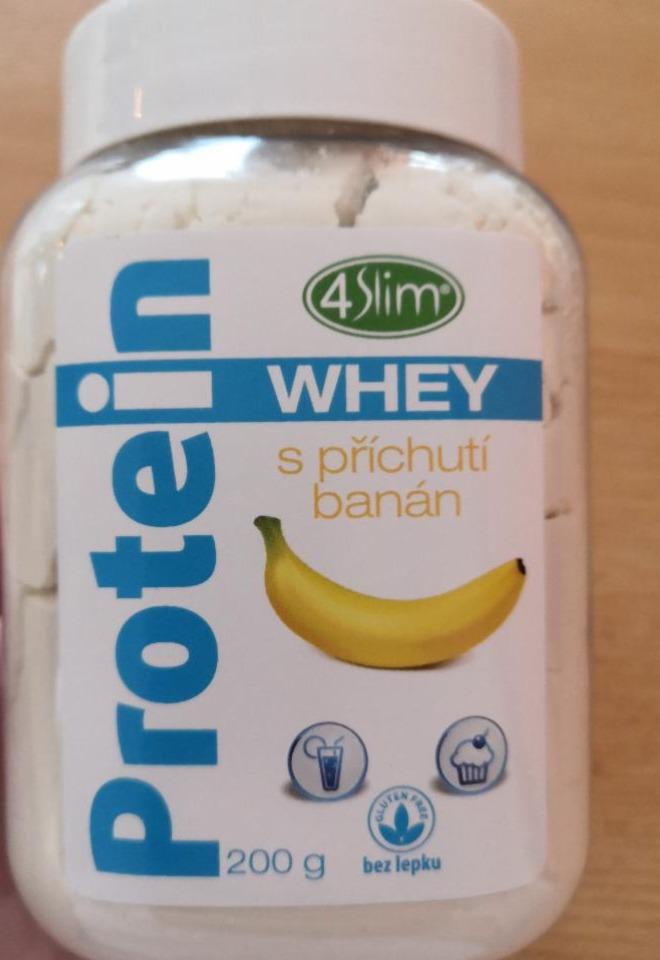 Fotografie - Whey Protein s příchutí banán 4Slim