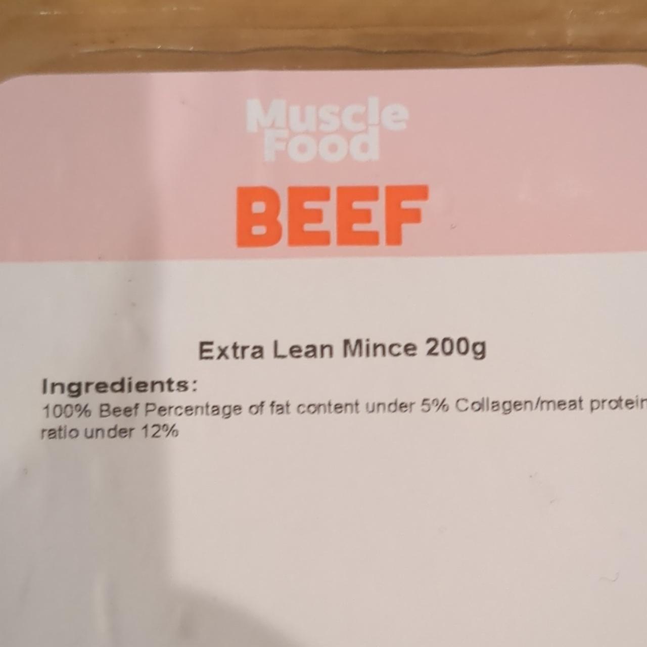 Fotografie - Extra Lean Beef Steak Mince MuscleFood