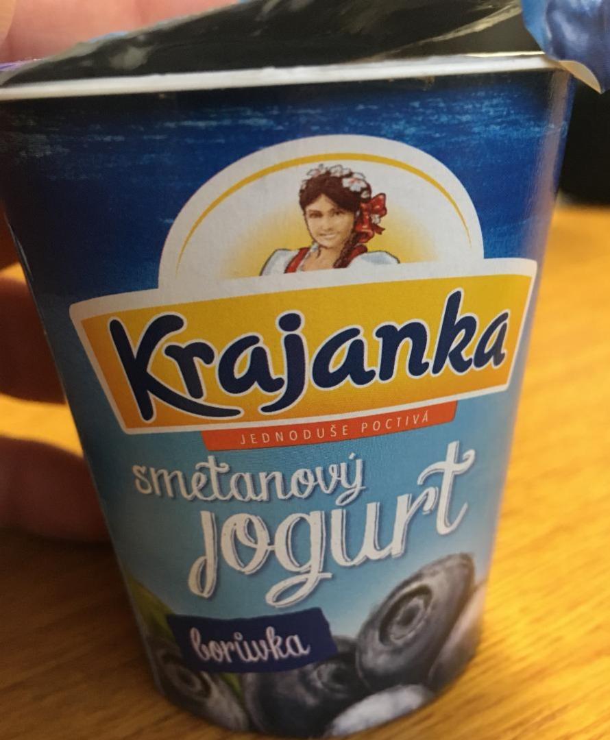 Fotografie - Krajanka jogurt, borůvkový