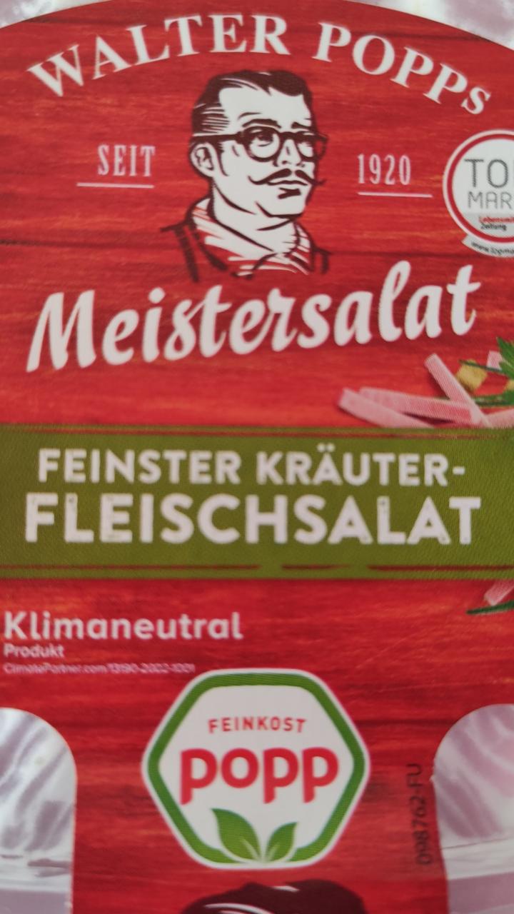 Fotografie - Feinster Kräuter Fleischsalat Feinkost popp