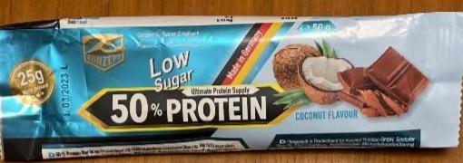 Fotografie - Low Sugar 50% Protein Bar Coconut Z-Konzept