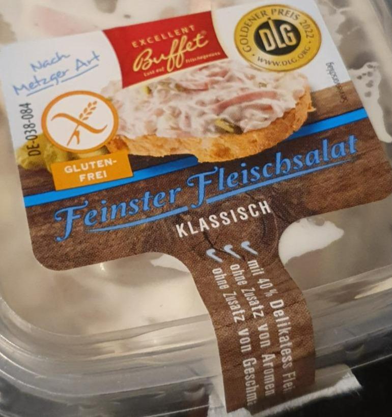 kalorie, Klassisch a hodnoty Fleischsalat - nutriční buffet kJ Excellent Feinster