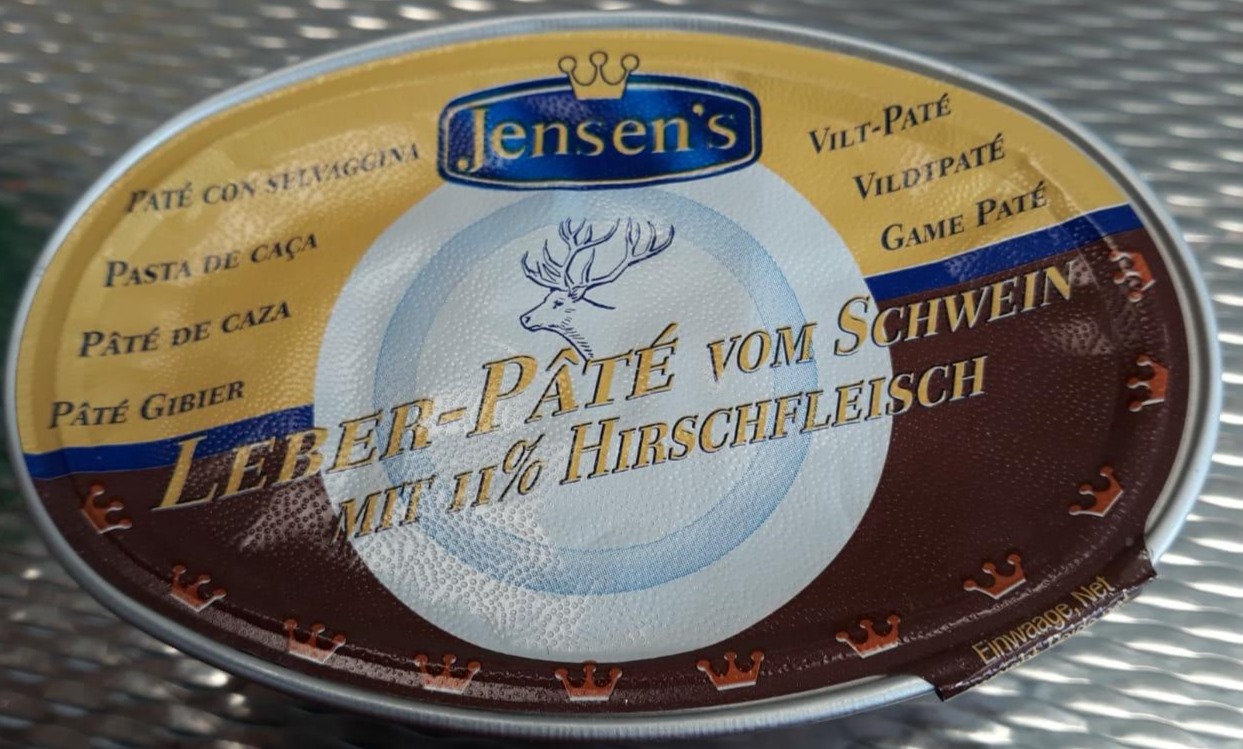 Fotografie - Leberpaté vom Schwein mit 11% Hirschfleisch Jensen's