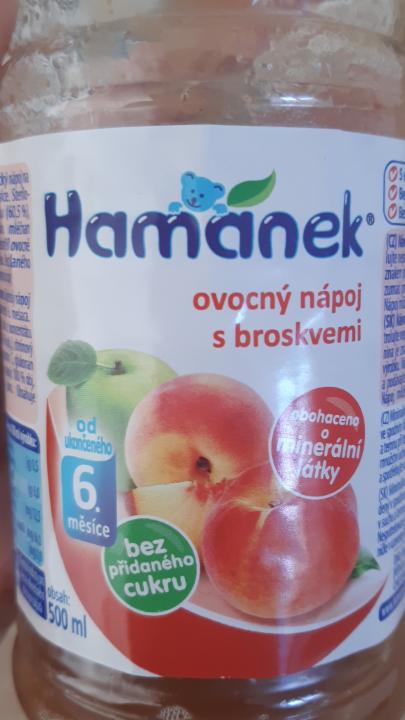 Fotografie - Ovocný nápoj s broskvemi Hamánek