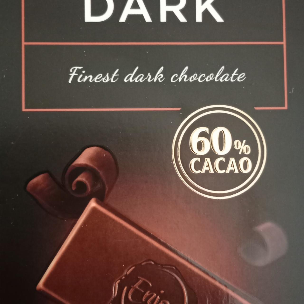 Fotografie - Finest dark chocolate 60% cacao Enjoy