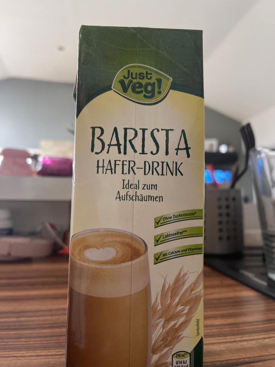 Fotografie - Ovesné mléko Barista Hafer-drink Just veg!