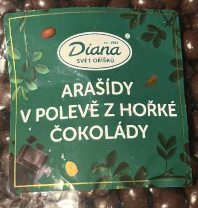 Fotografie - Arašídy v polevě z hořké čokolády Diana Svět oříšků