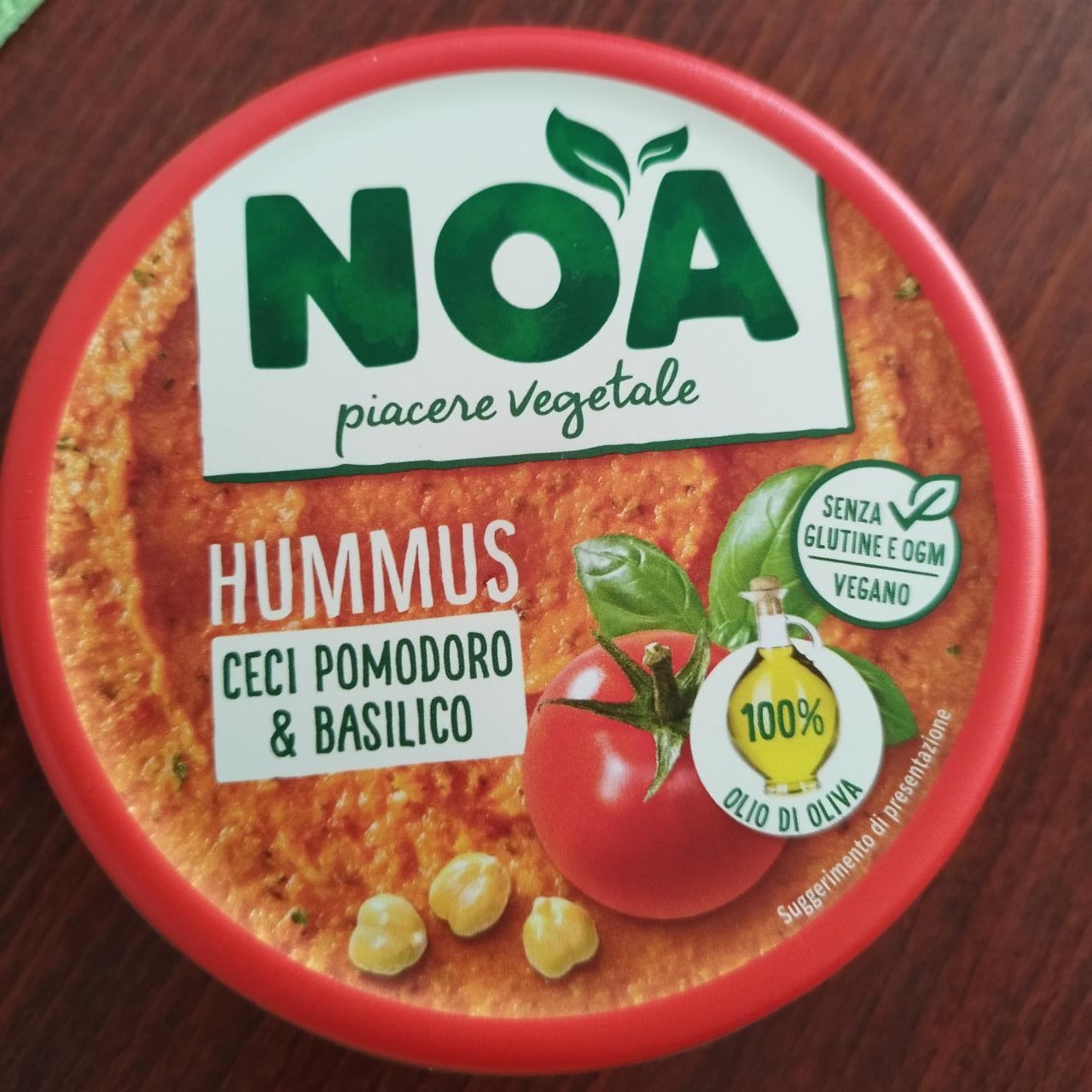 Fotografie - Hummus ceci pomodoro & basilico NOA