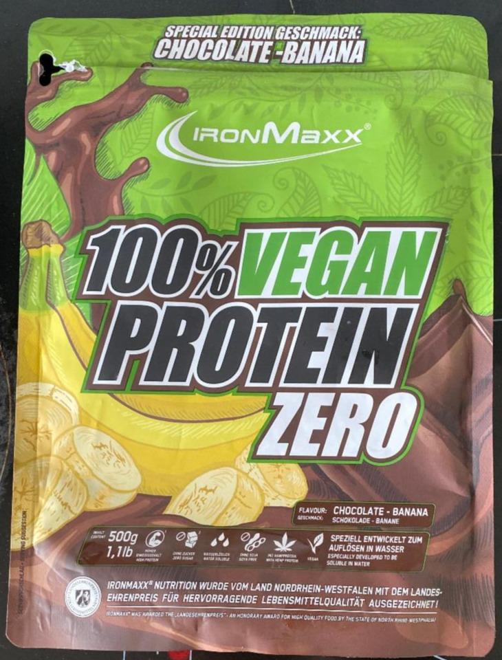 Fotografie - Chocolate banana 100% vegan protein zero IronMaxx