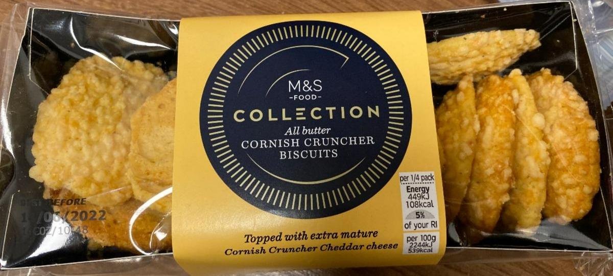 Fotografie - Máslové sušenky s extra vyzrálým čedarem Cornish Cruncher M&S Food