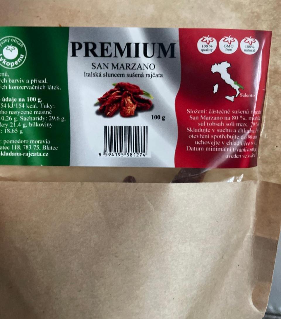 Fotografie - Premium San Marzano Italská sluncem sušená rajčata