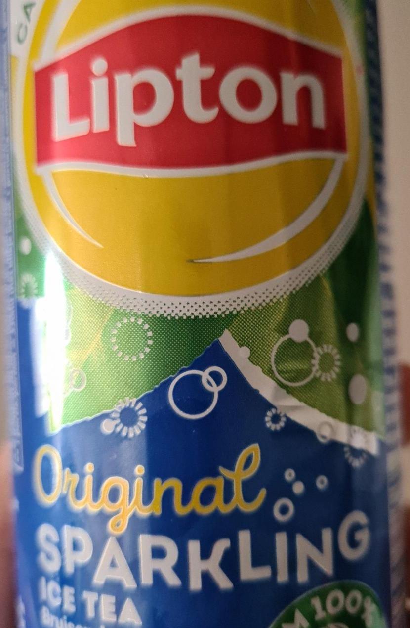Fotografie - Lipton original Sparkling Ice tea laag in calorieën