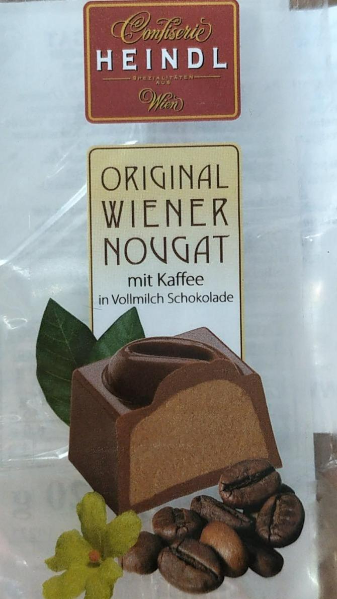 Fotografie - Original Wiener Nougat mit Kaffee in Vollmilchschokolade Heindl