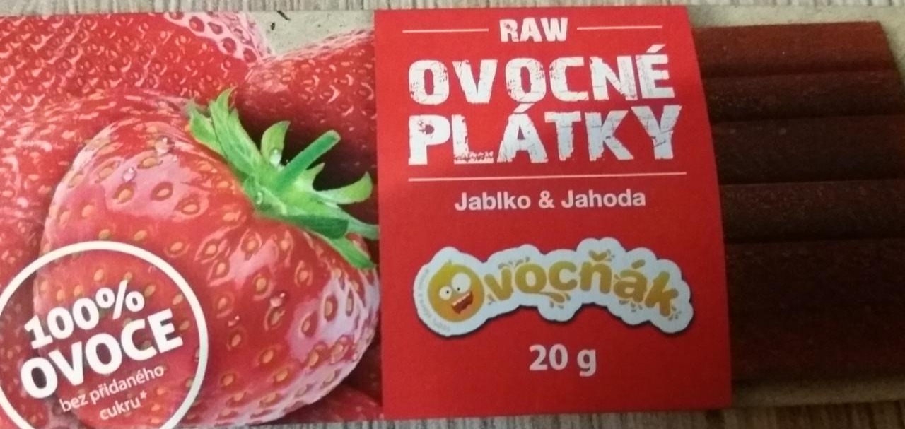 Fotografie - Ovocňák raw ovocné plátky jablko & jahoda