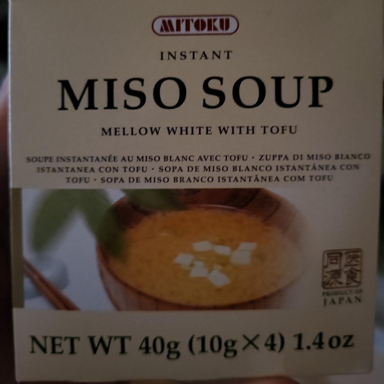 Fotografie - Instant Miso Soup Mellow White with Tofu Mitoku