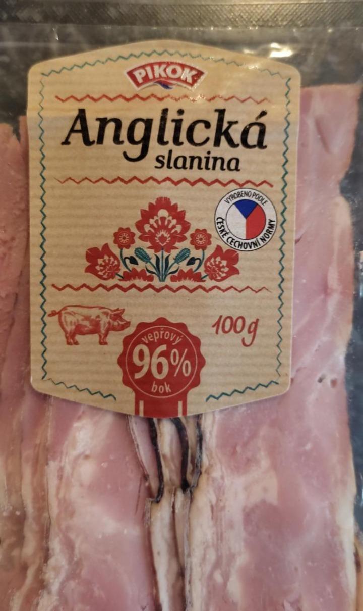 Fotografie - Anglická slanina 96% vepřový bok Pikok