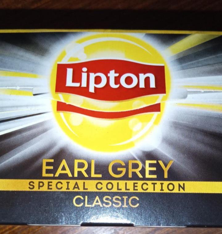 Fotografie - čaj černý lipton earl grey