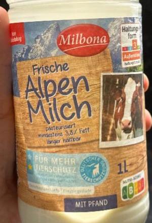 Fotografie - Frische Alpen Milch Milbona