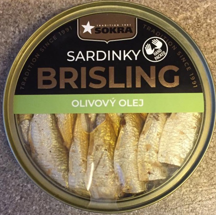 Fotografie - Sardinky Brisling olivový olej Sokra