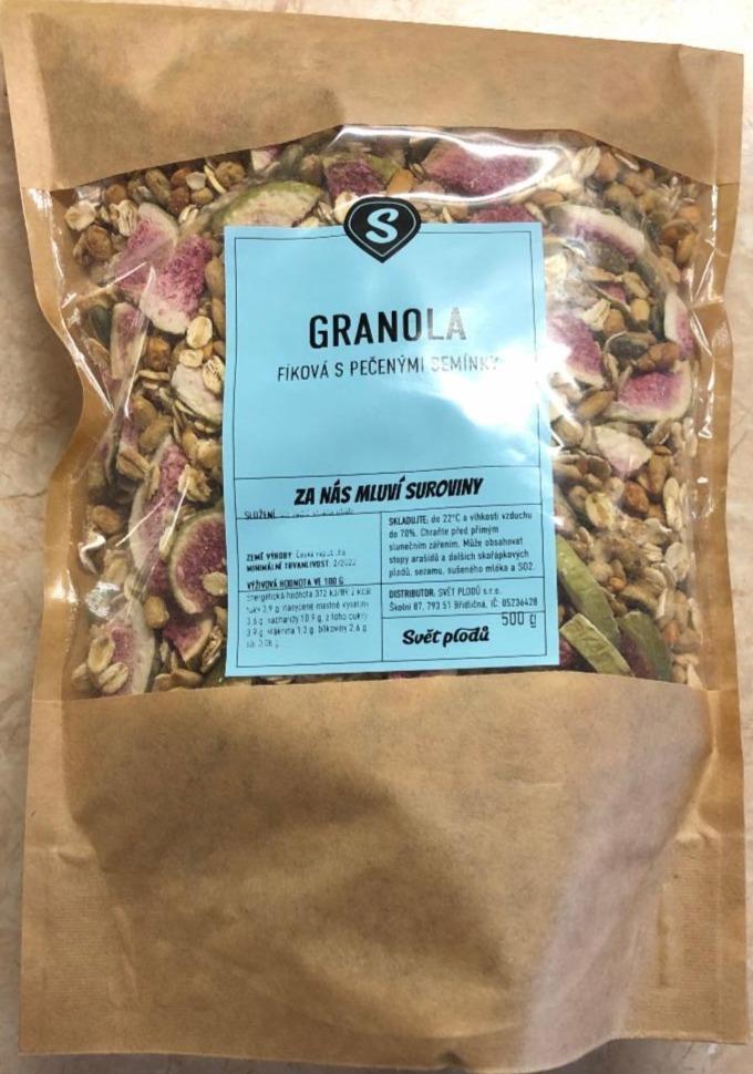 Fotografie - Granola fíková s pečenými semínky Svět plodů