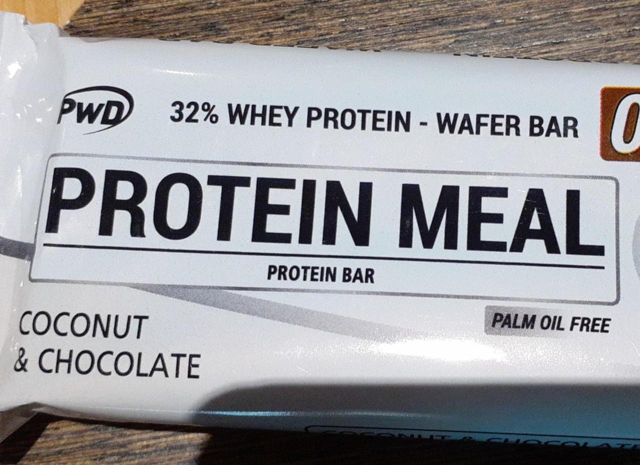 Fotografie - Protein Meal protein bar coconut & chocolate PWD