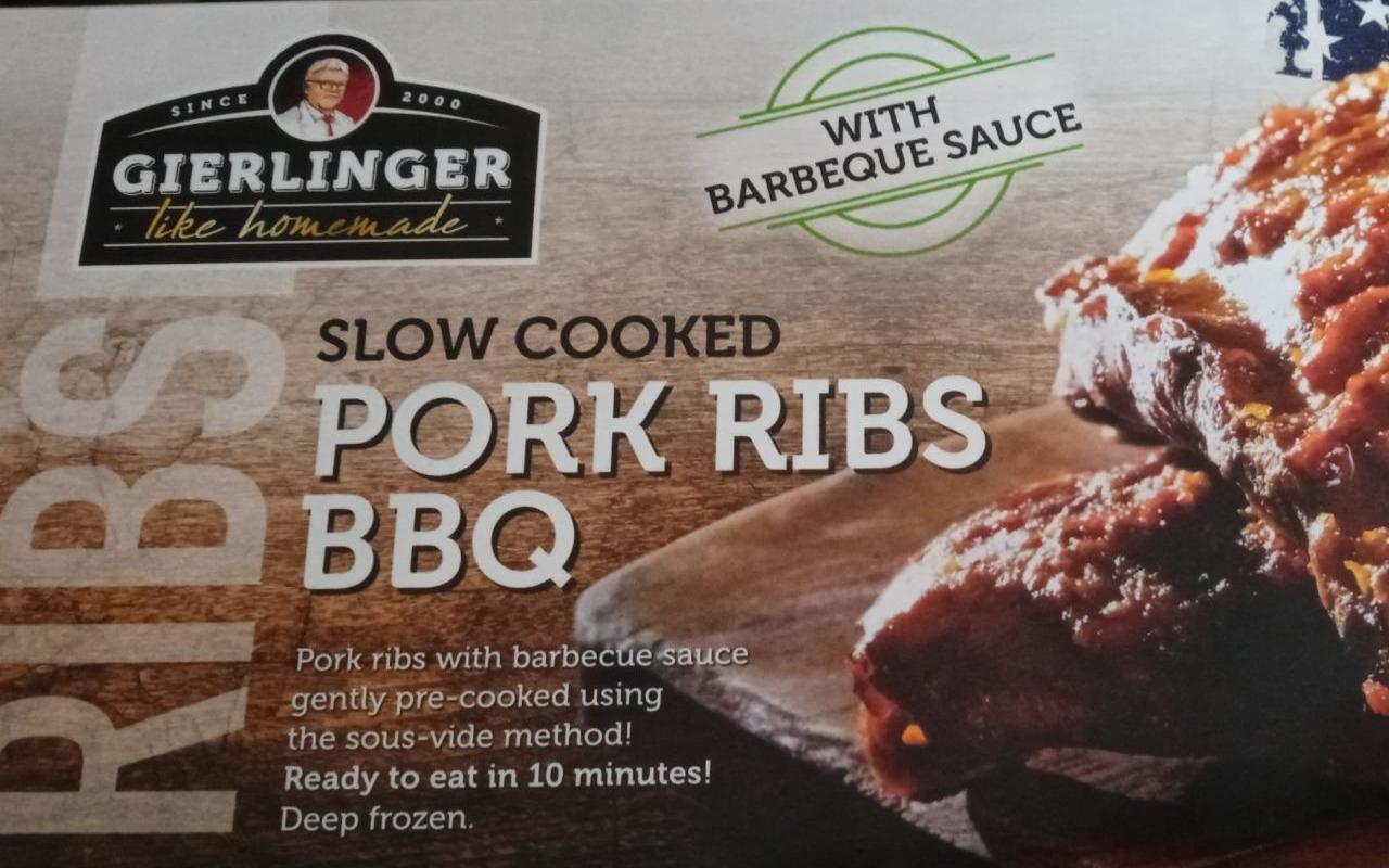 Fotografie - Slow cooked pork ribs BBQ Gierlinger