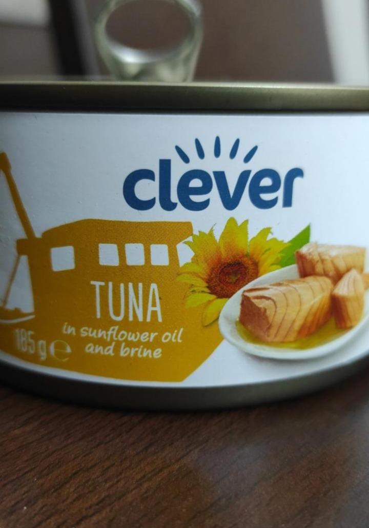 Fotografie - Tuna in sunflower oil and brine Clever